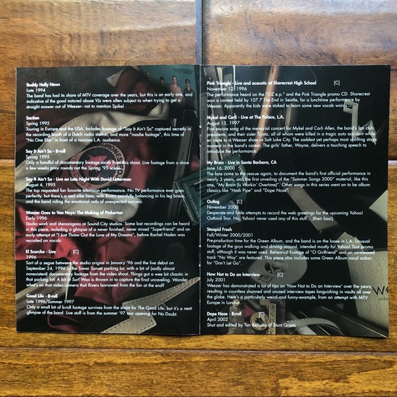 WEEZER MUSIC VIDEO DVD - Picture 9 of 13